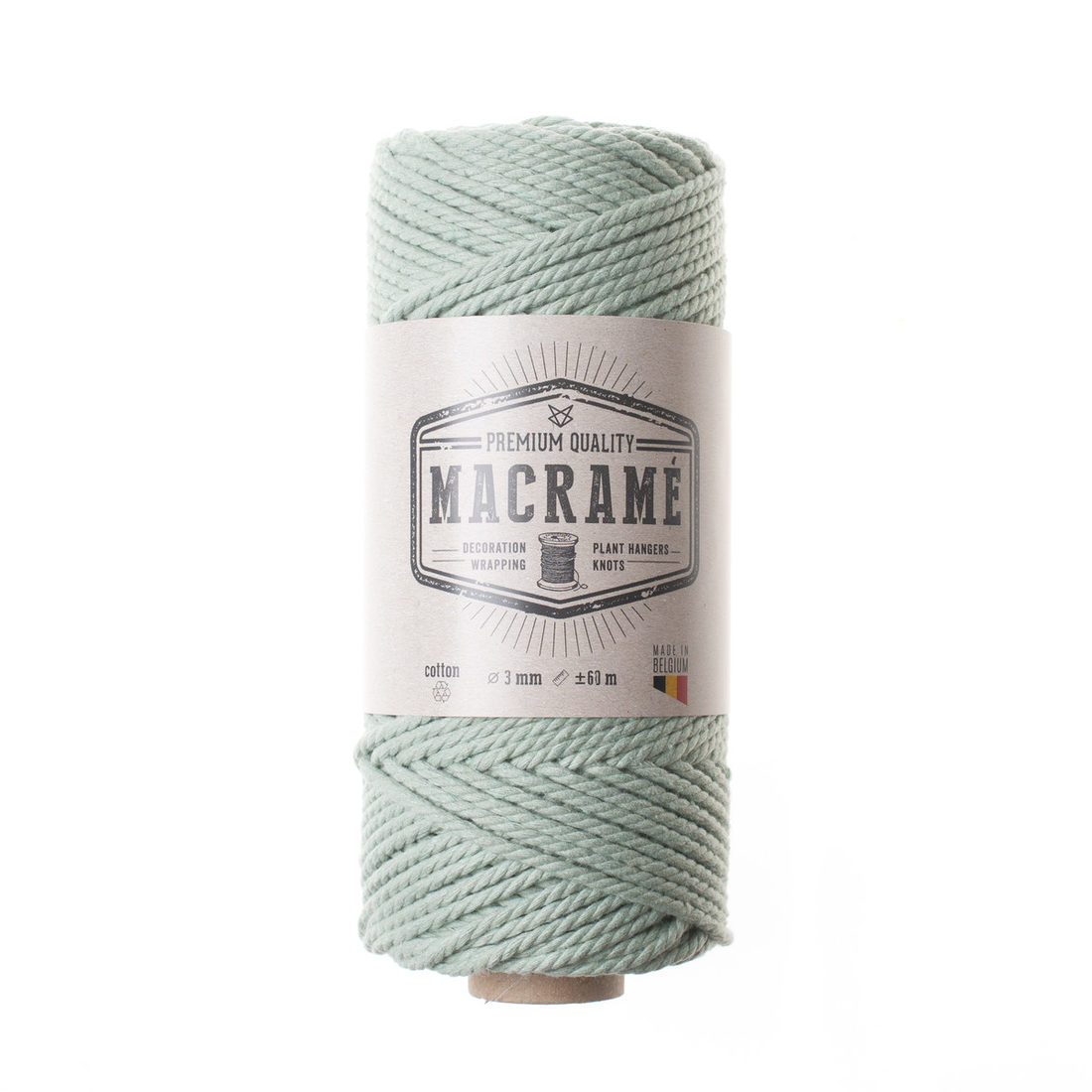 Macramé koord katoen 3 mm 60 m
