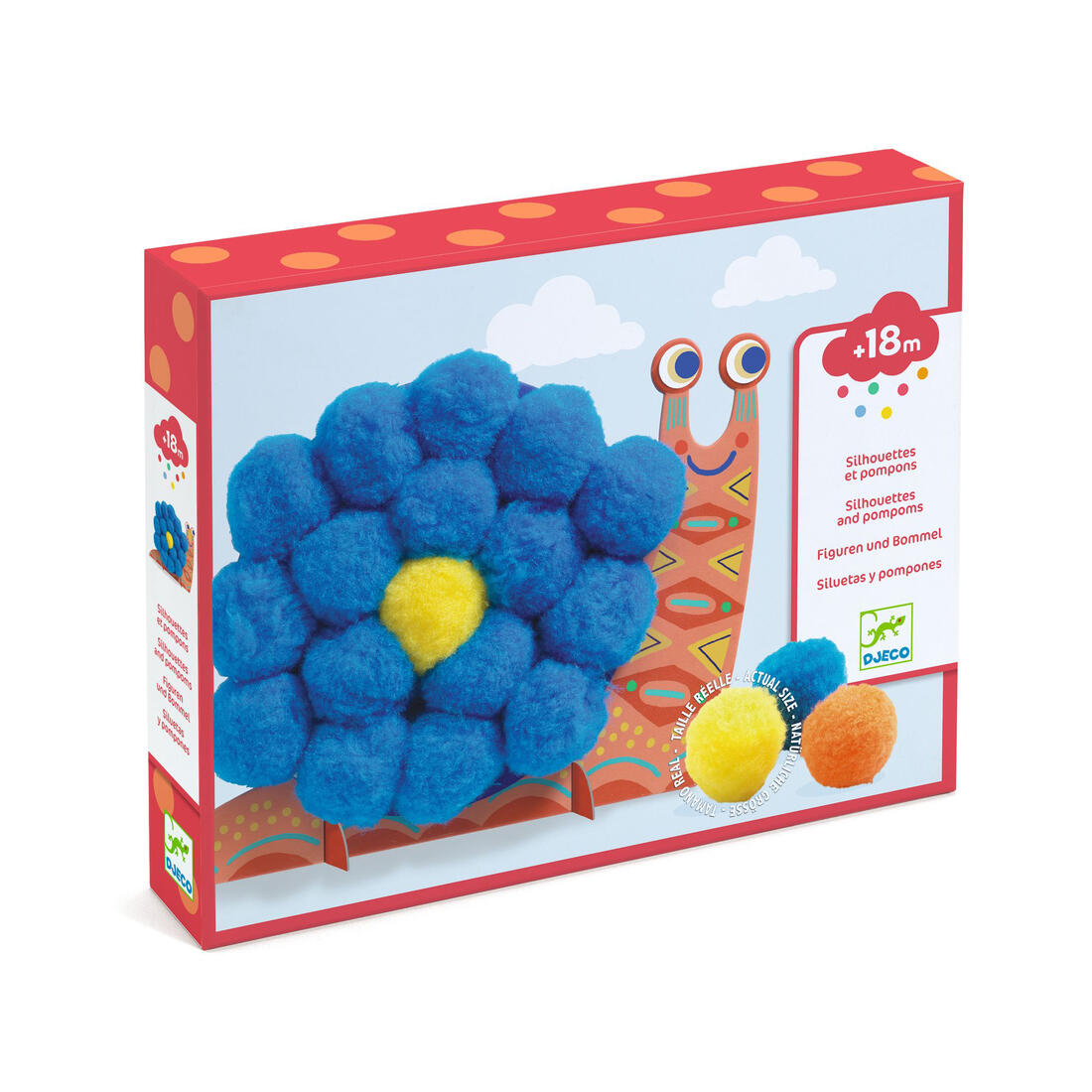 Djeco knutselset pomponcollage +18 maanden