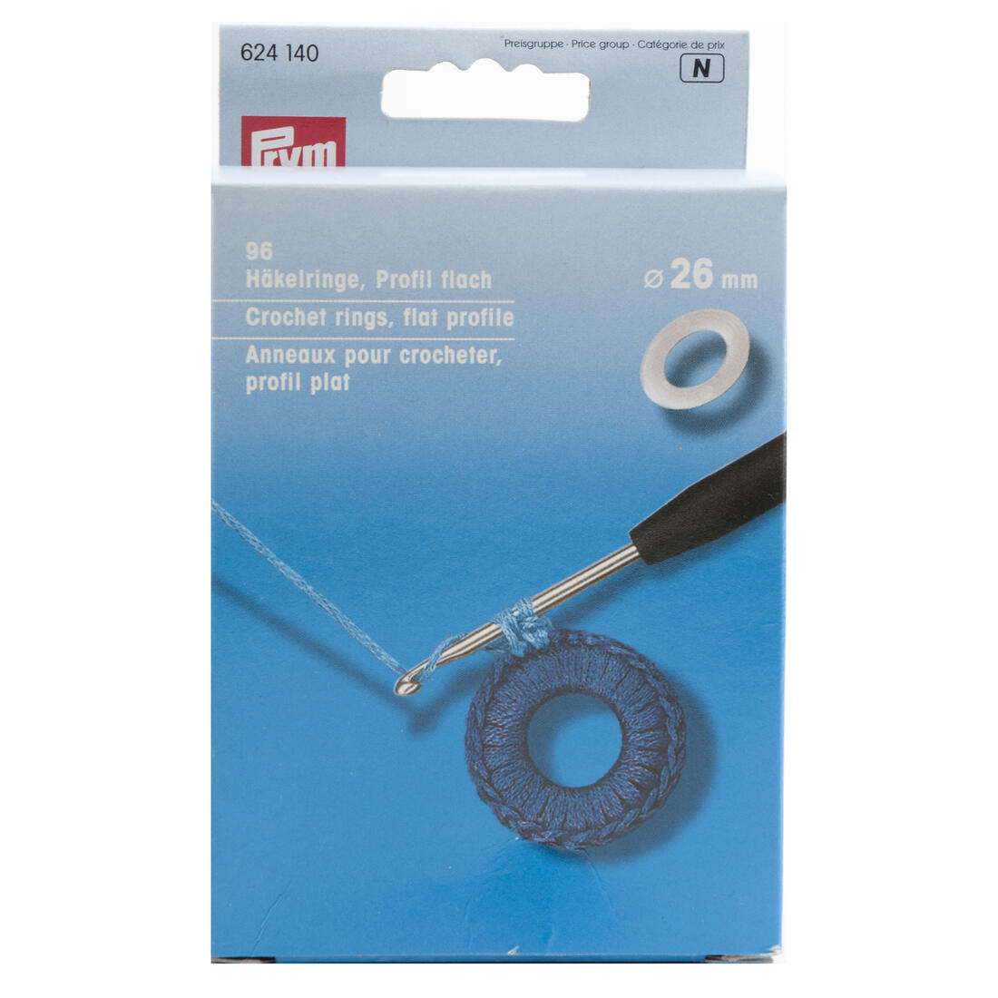 Haakringen kunststof 26 mm 96 stuks