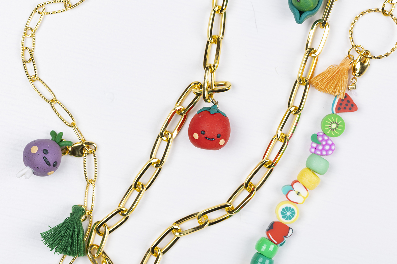 Fruitige telefoonketting 