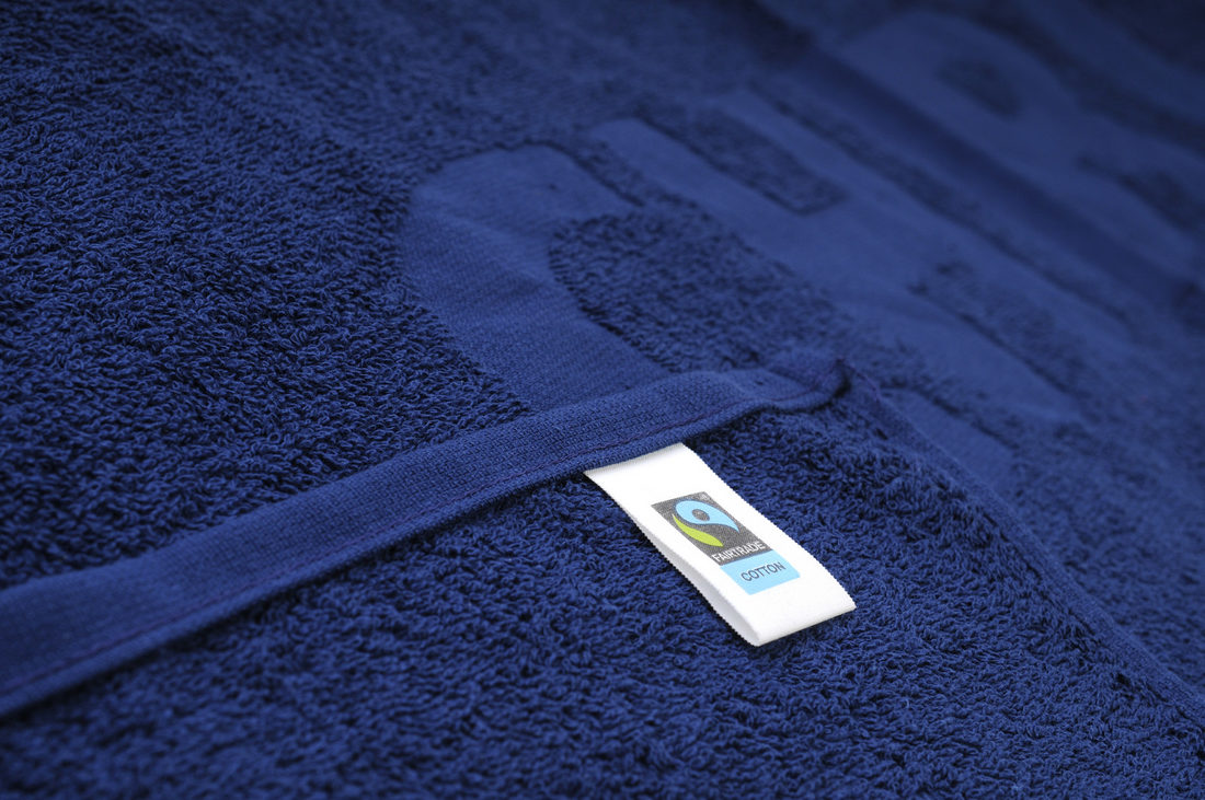 Handdoek Chiro 50 x 100 cm blauw C2C bio en Fairtrade