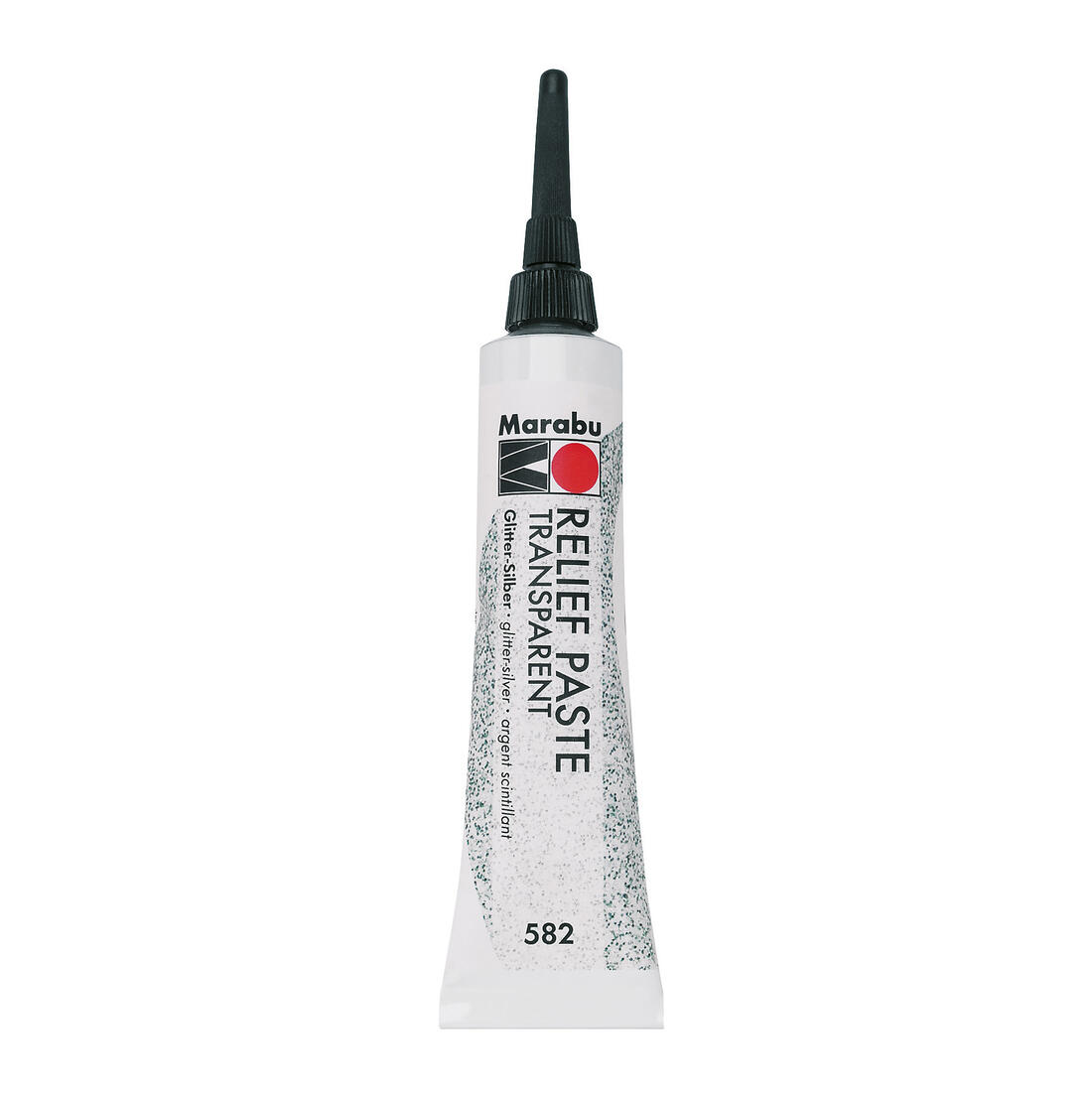 Marabu reliëfpasta 20 ml glitter zilver