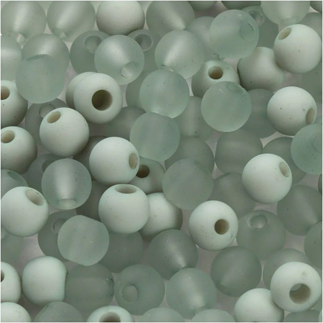 Plastiek kralen 6 mm 40 g