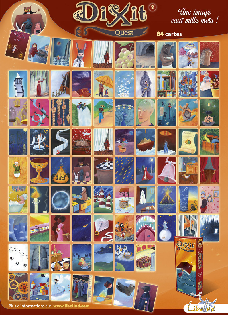 Dixit 2 uitbreiding Quest 84 kaarten Dixit 2 uitbreiding Quest 84 kaarten