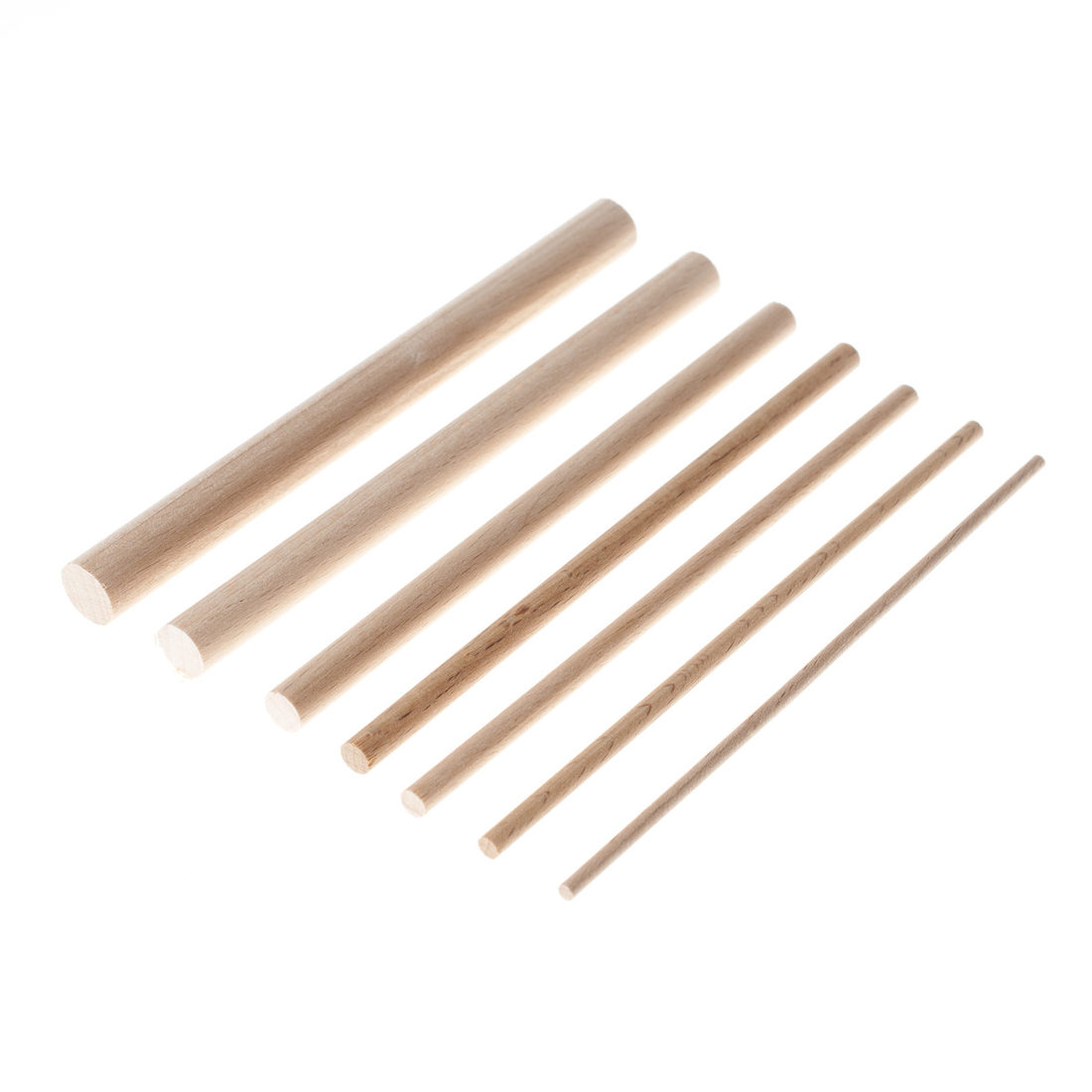 Houten stokjes voor Dot Painting 3 - 12 mm 7 stuks Houten stokjes voor Dot Painting 3 - 12 mm 7 stuks