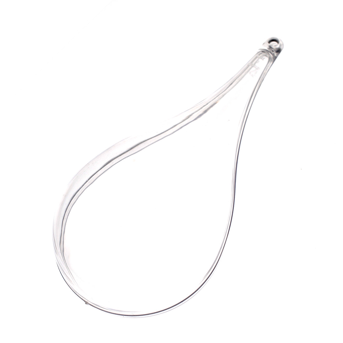 Plastic druppel 2-delig 11 cm transparant
