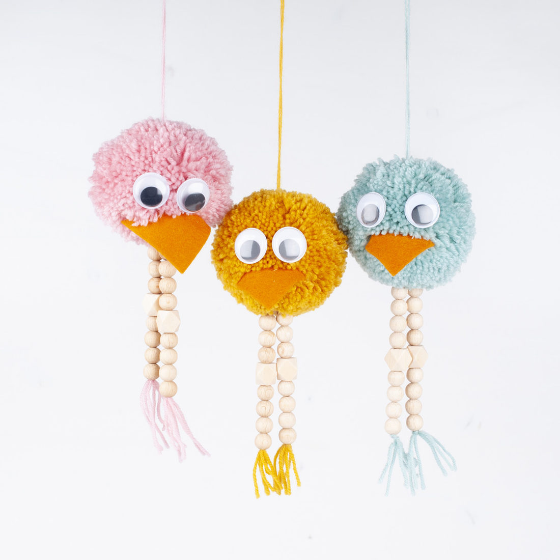 Creapakket Swingende pomponvogels Creapakket Swingende pomponvogels