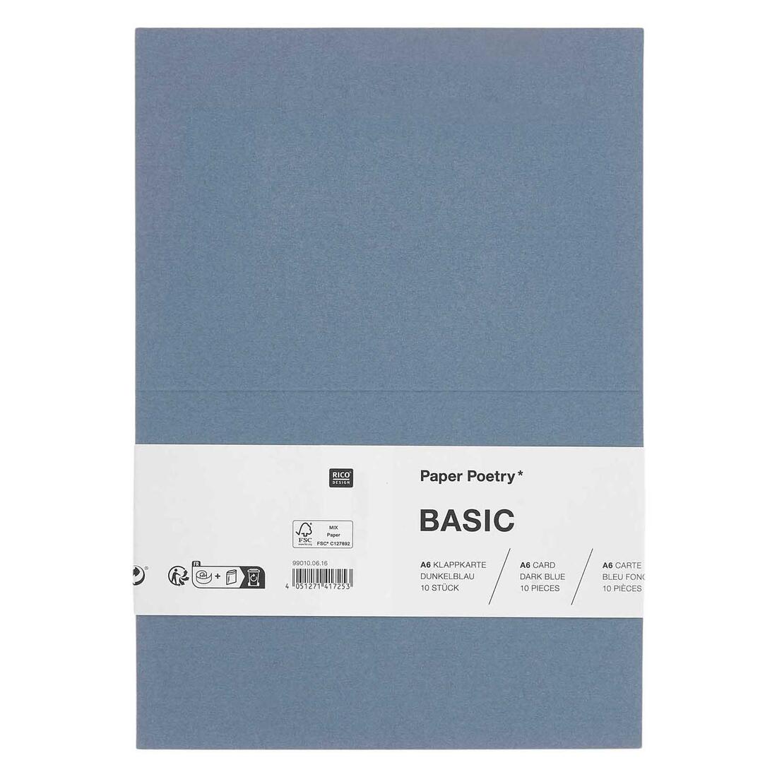 Kaart A6 210 x 148 mm 10 stuks