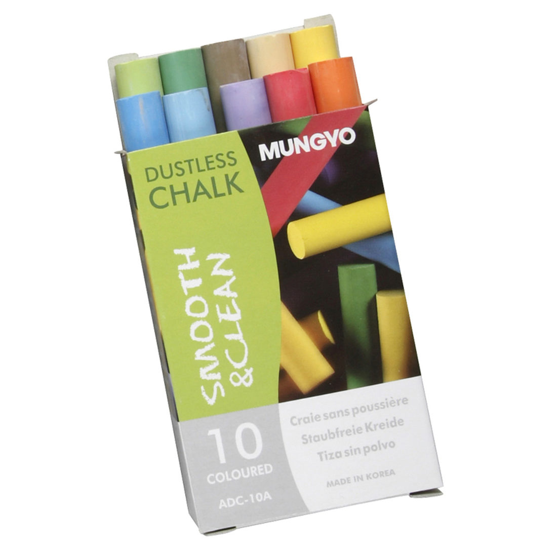 Schoolbordkrijt 10 stuks gekleurd Schoolbordkrijt 10 stuks gekleurd