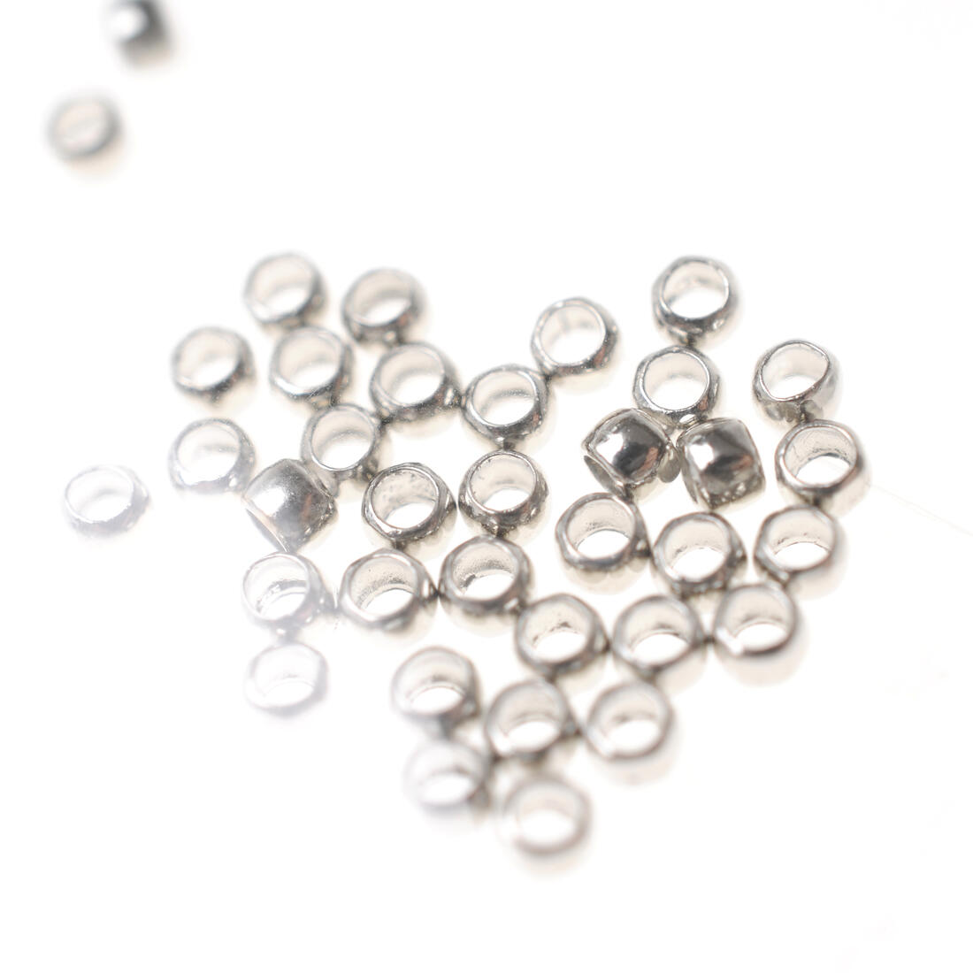 Knijpkraal 2 mm 35 stuks zilver