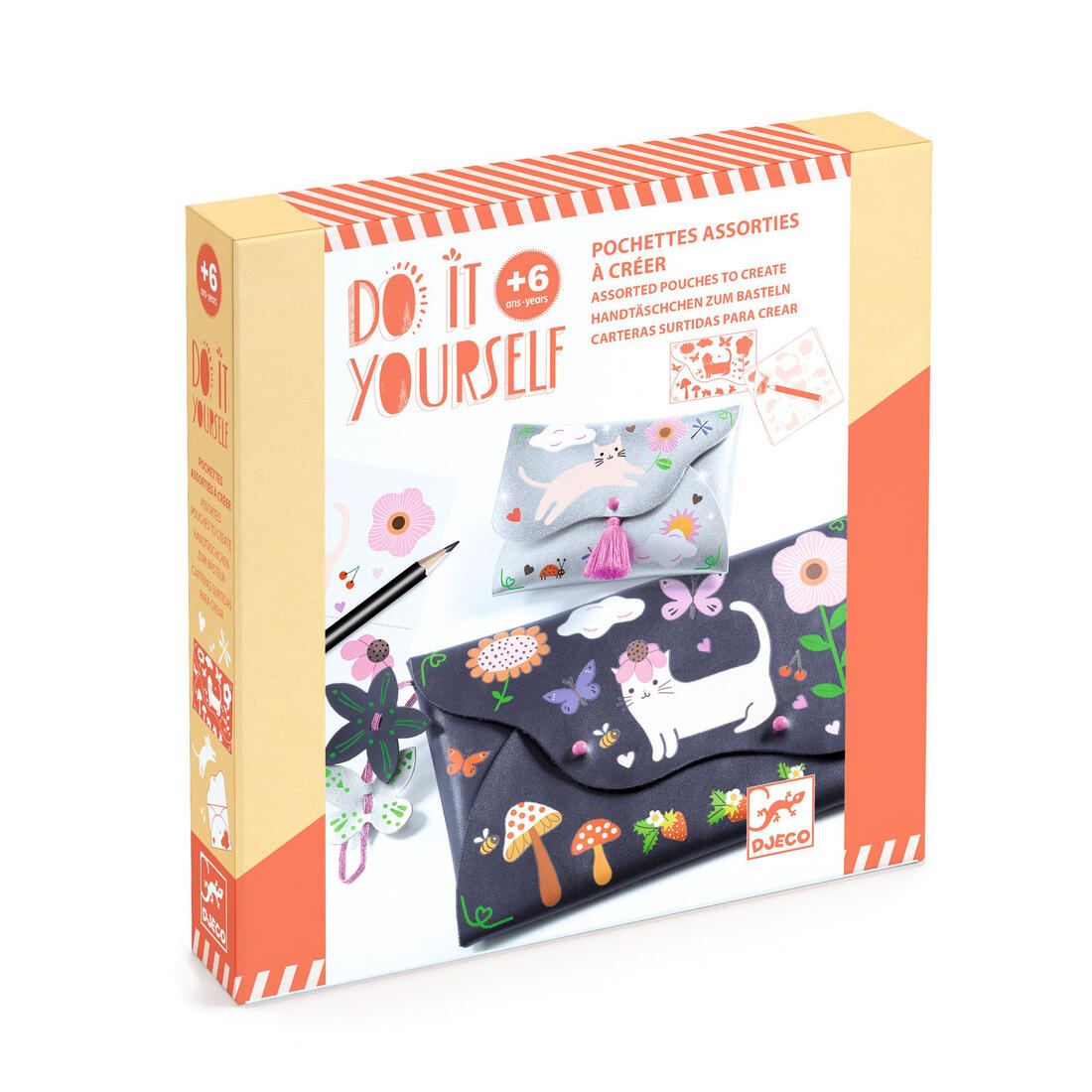 Djeco DIY tasje vrolijke vrienden 6+