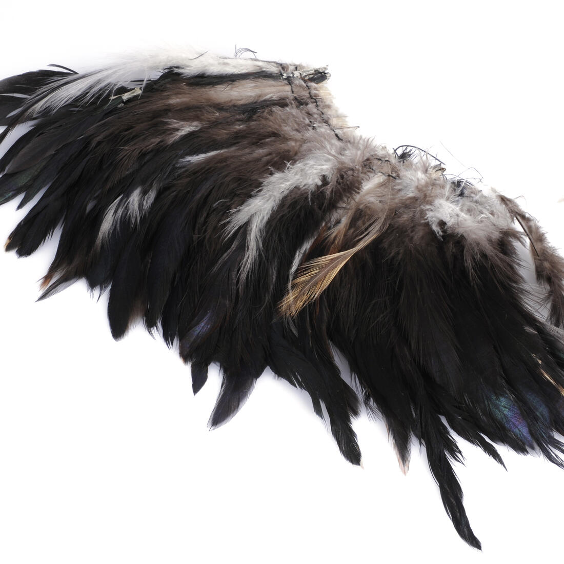 Pluim haan op draad 8 g brons natuur Pluim haan op draad 8 g brons natuur