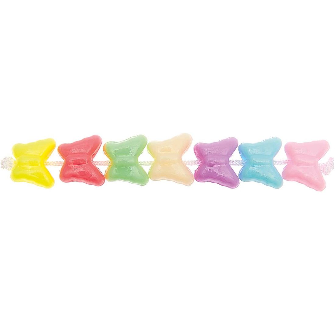 Kralen vlinders 11 x 10 x 7 mm 35 stuks pastel Kralen vlinders 11 x 10 x 7 mm 35 stuks pastel