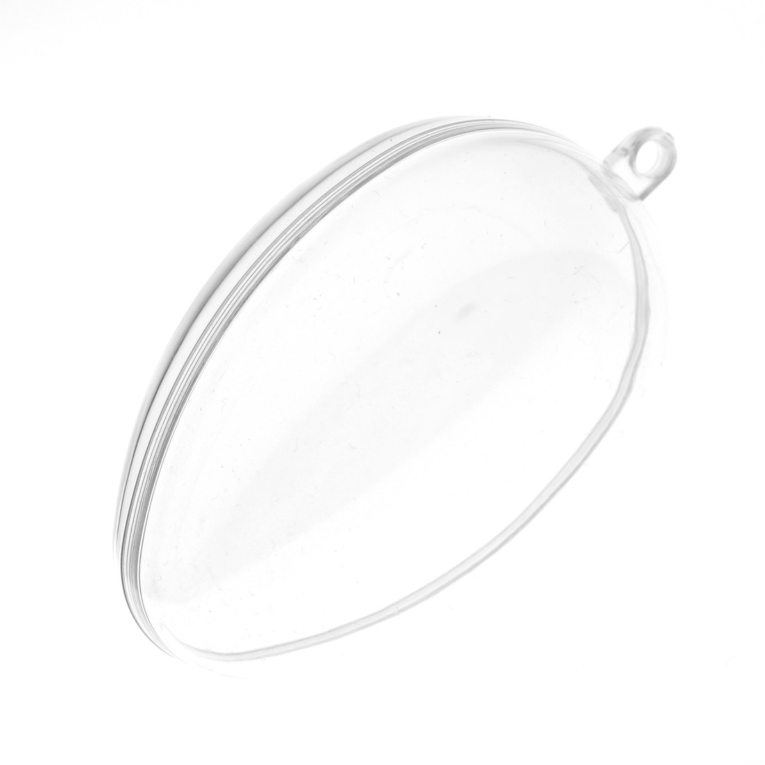 Plastic ei 2-delig 6 cm transparant Plastic ei 2-delig 6 cm transparant