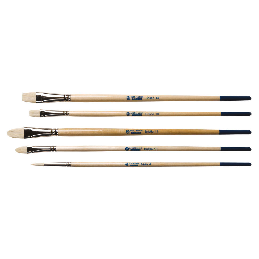 Penselenset 5 stuks varkenshaar assortiment