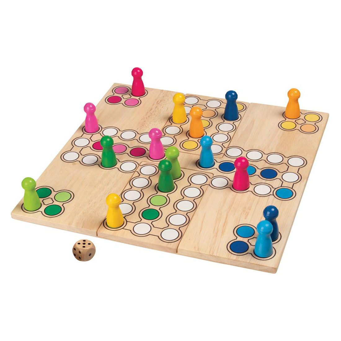 Aanpasbaar ludospel (mens-erger-je-niet) 4+ Aanpasbaar ludospel (mens-erger-je-niet) 4+