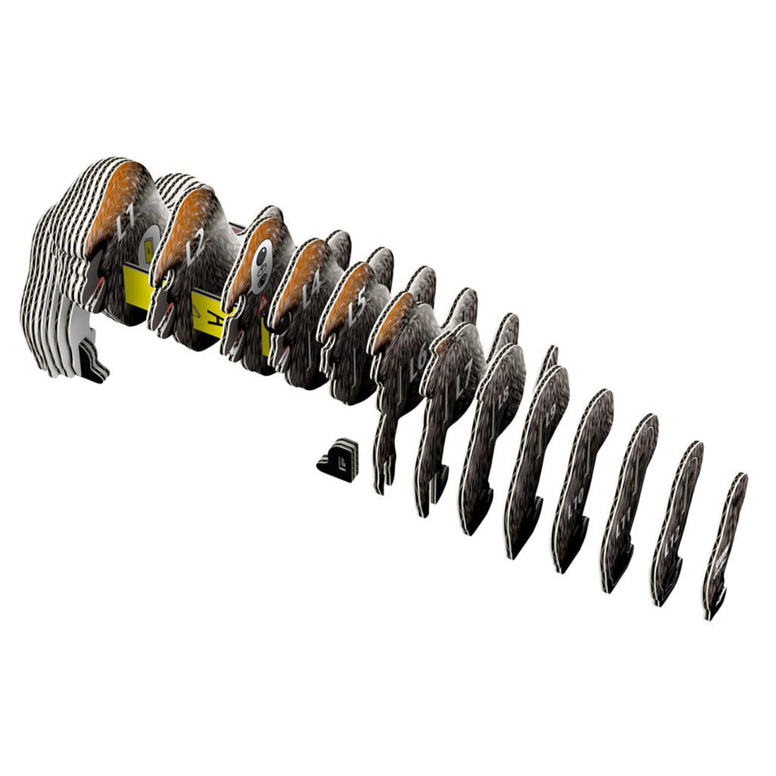 Eugy 3D karton wild dier - gorilla Eugy 3D karton wild dier - gorilla