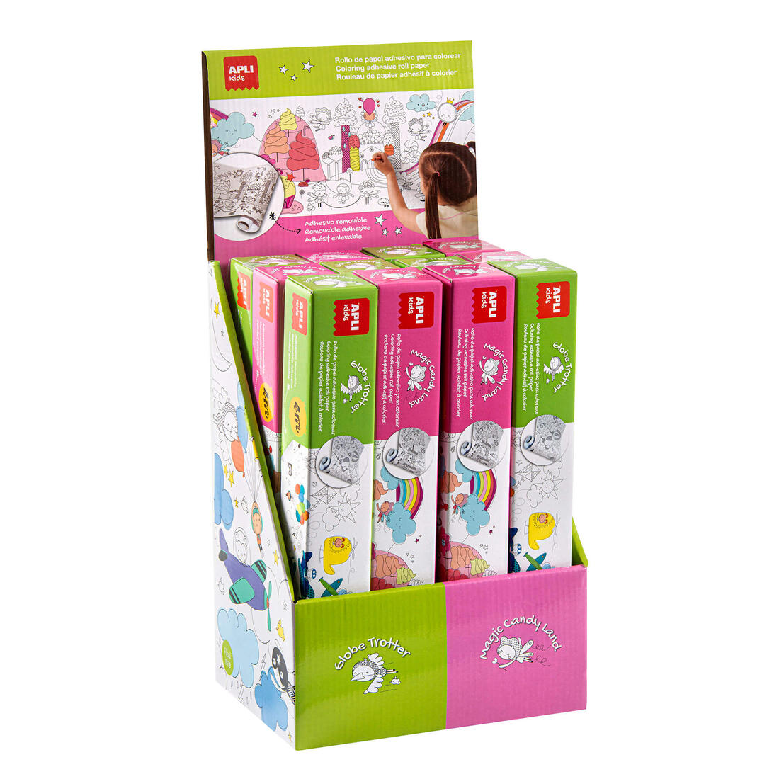 Apli Kids kleurplaat op rol 4 meter Transport  Apli Kids kleurplaat op rol 4 meter Transport