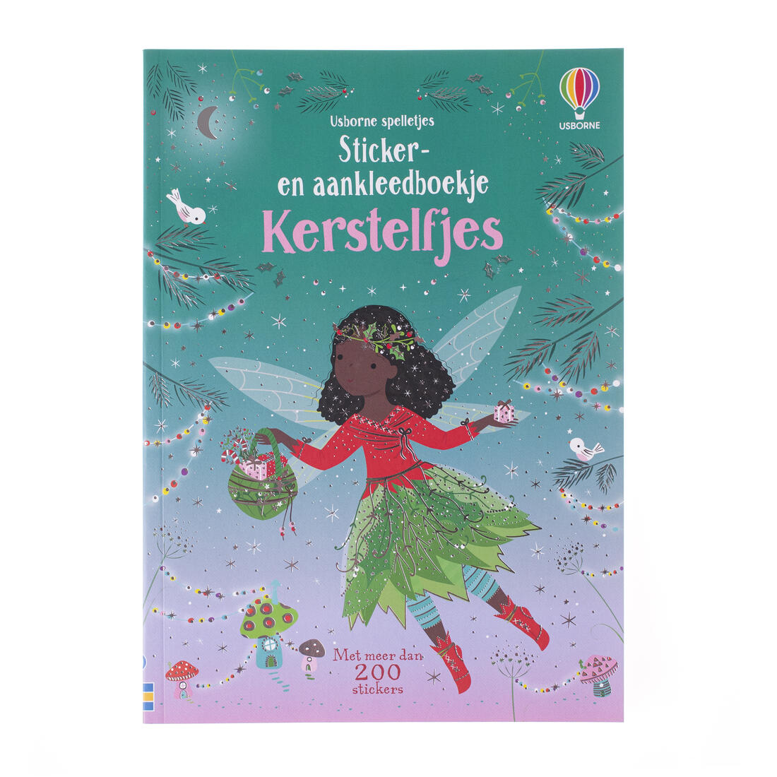 Sticker- en aankleedboek Kerstelfjes