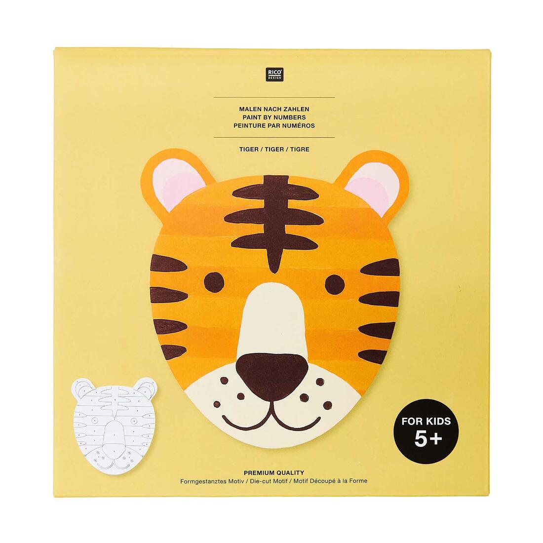 Schilderen op nummer tijger 5+