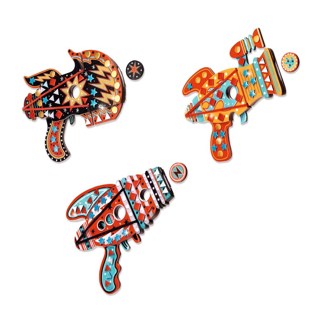 Djeco DIY shooters Kosmik 3 stuks +5 jaar Djeco DIY shooters Kosmik 3 stuks +5 jaar