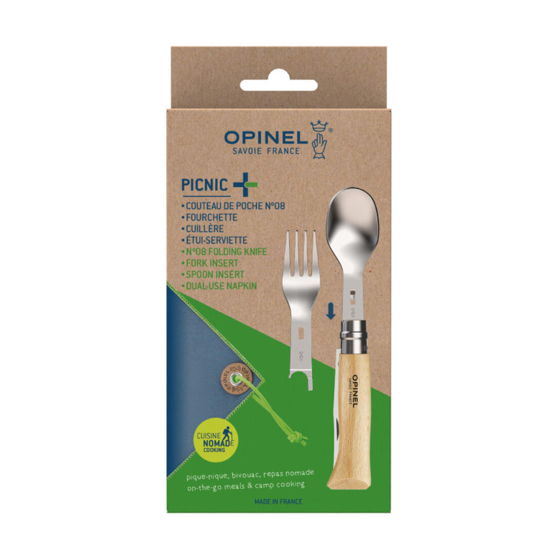 Opinel Picnic 4-delige bestekset outdoor