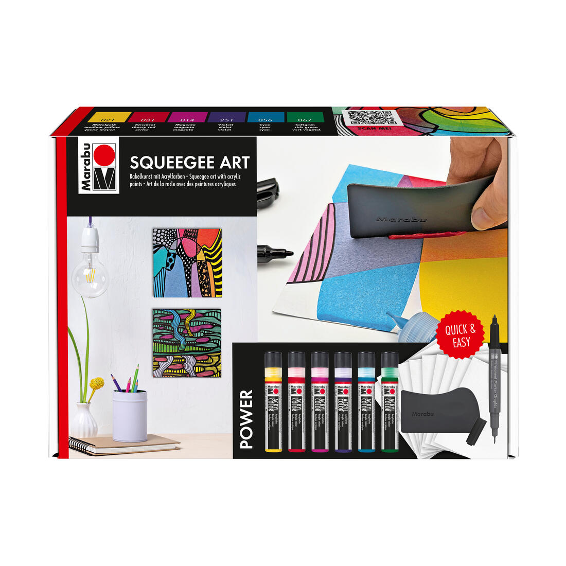 Marabu Squeegee art set power