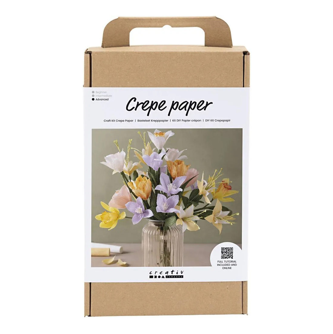 Crêpepapier hobbyset boeket Crêpepapier hobbyset boeket