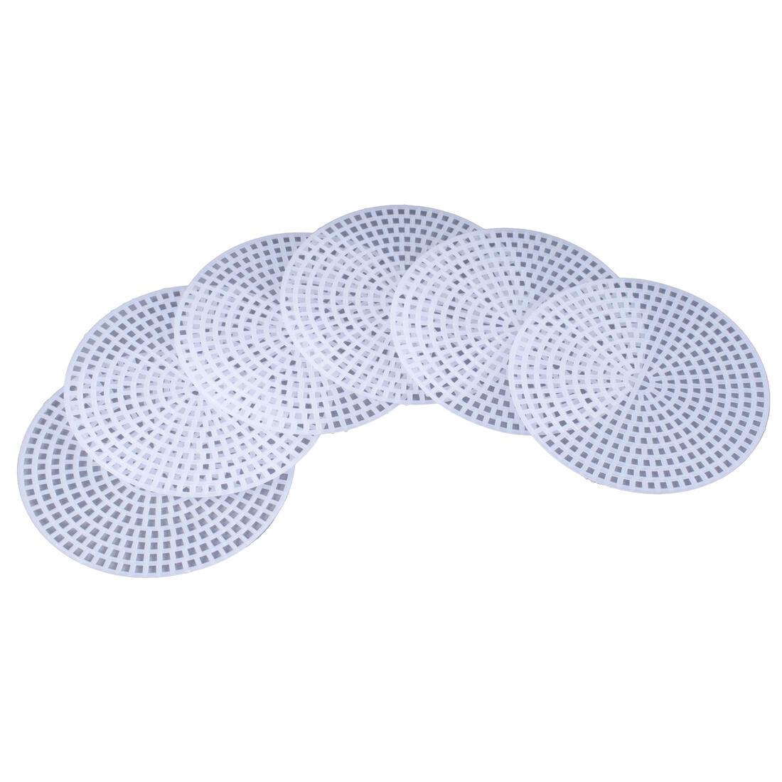 Plastiek stramien rond 7,6 cm 6 stuks Plastiek stramien rond 7,6 cm 6 stuks