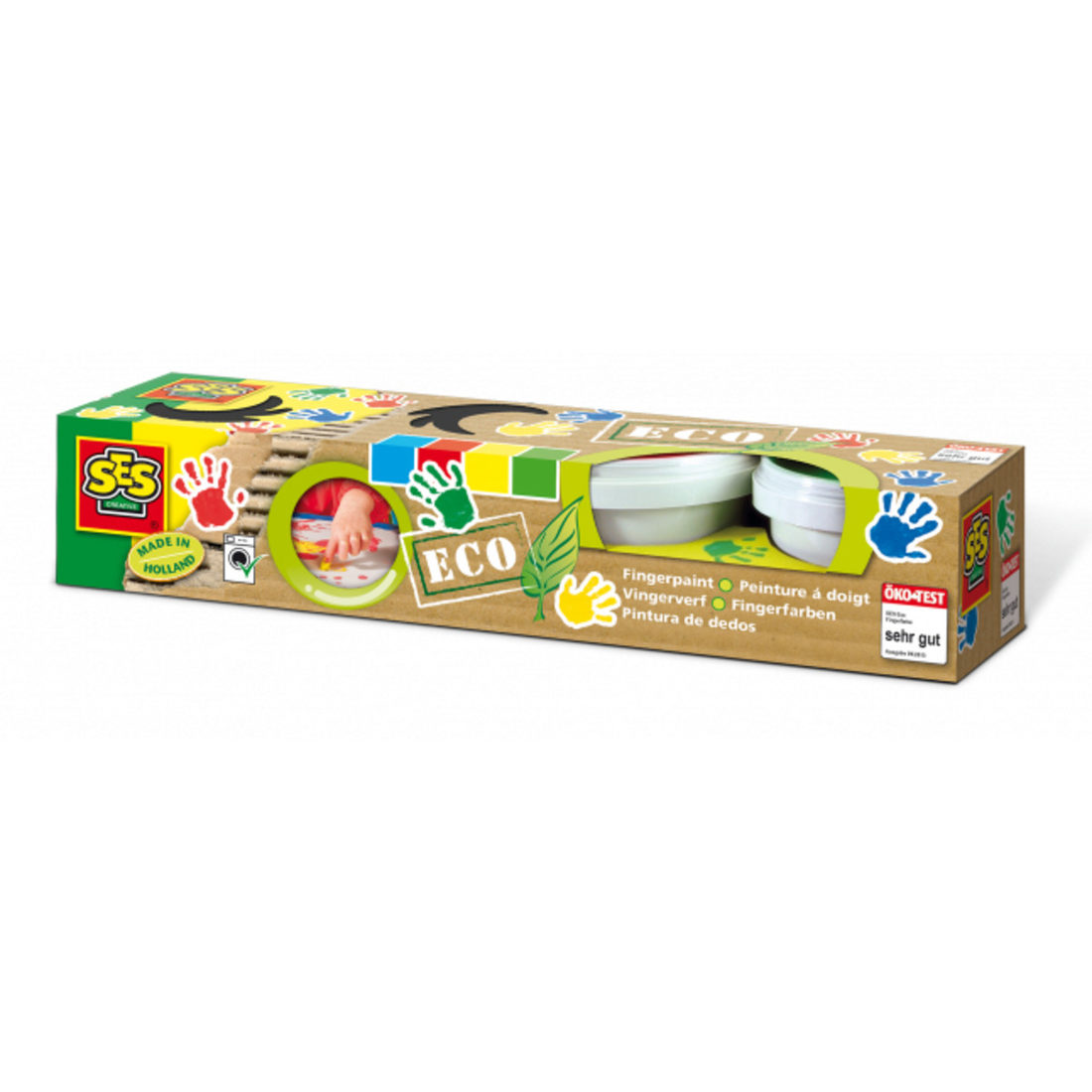 Ses eco vingerverf 4 kleuren Ses eco vingerverf 4 kleuren