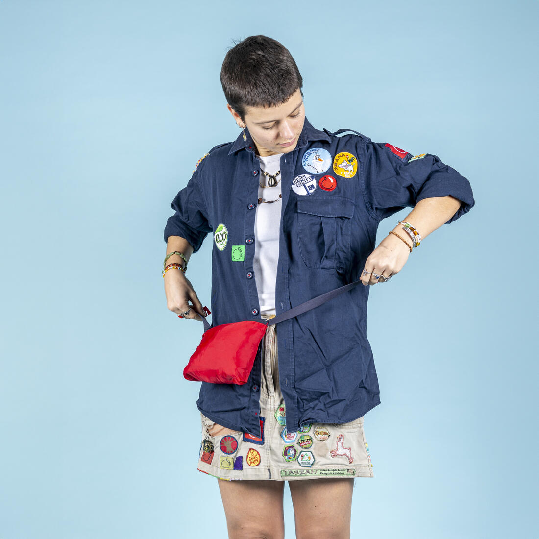 Regenjas Chiro rood opplooibaar Regenjas Chiro rood opplooibaar