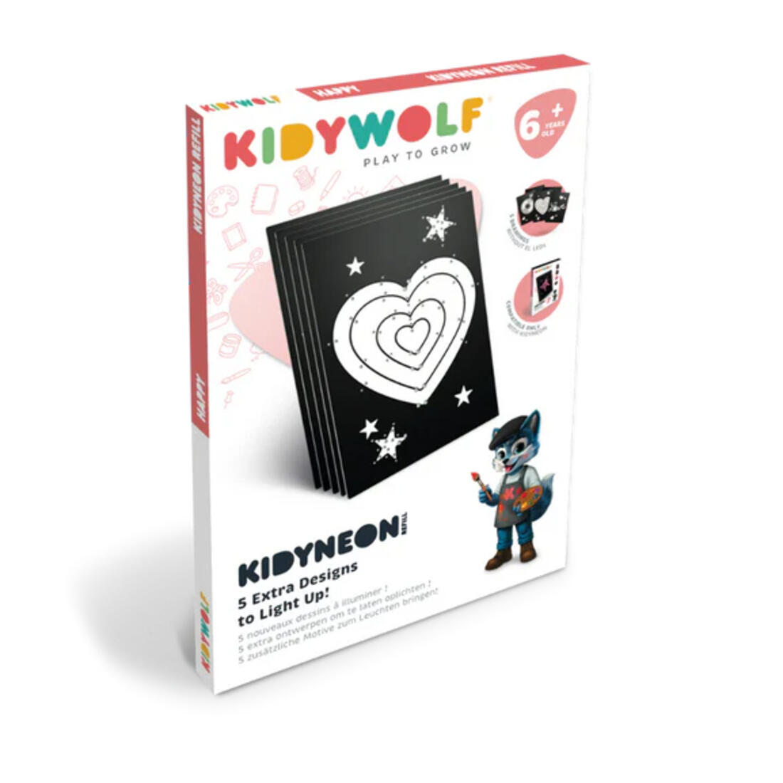 Kidyneon aanvulpakket met 3 tekeningen - Happy