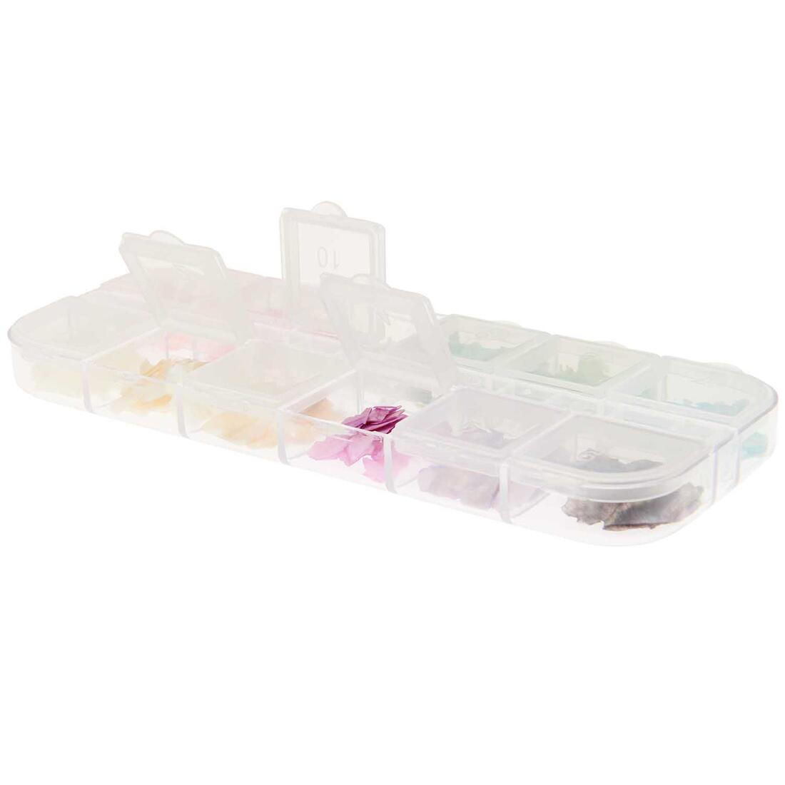 Vulmateriaal set schelpen pastel iriserend 10 g