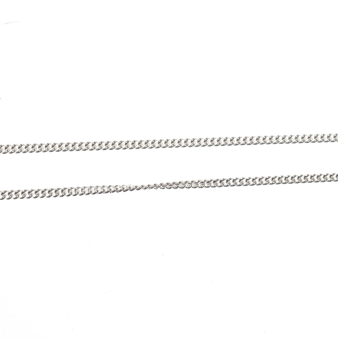 Ketting fijn 2,1 mm 60 cm verzilverd