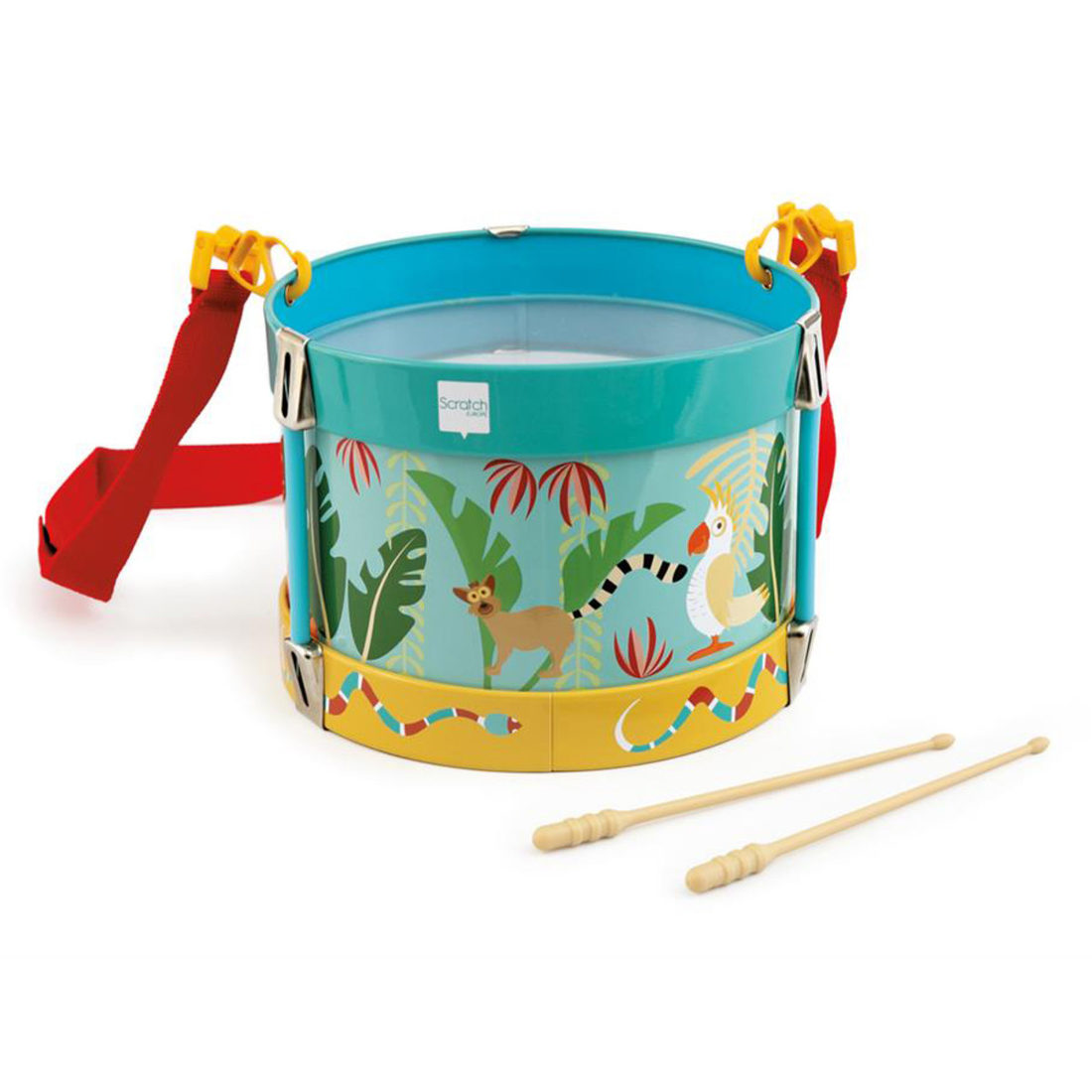 Trommel jungle in metaal 18 cm