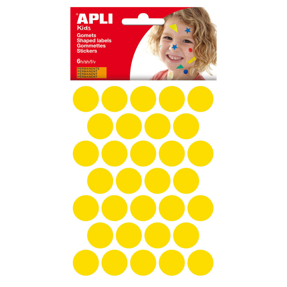 Apli stickers cirkel 20 mm 180 stuks