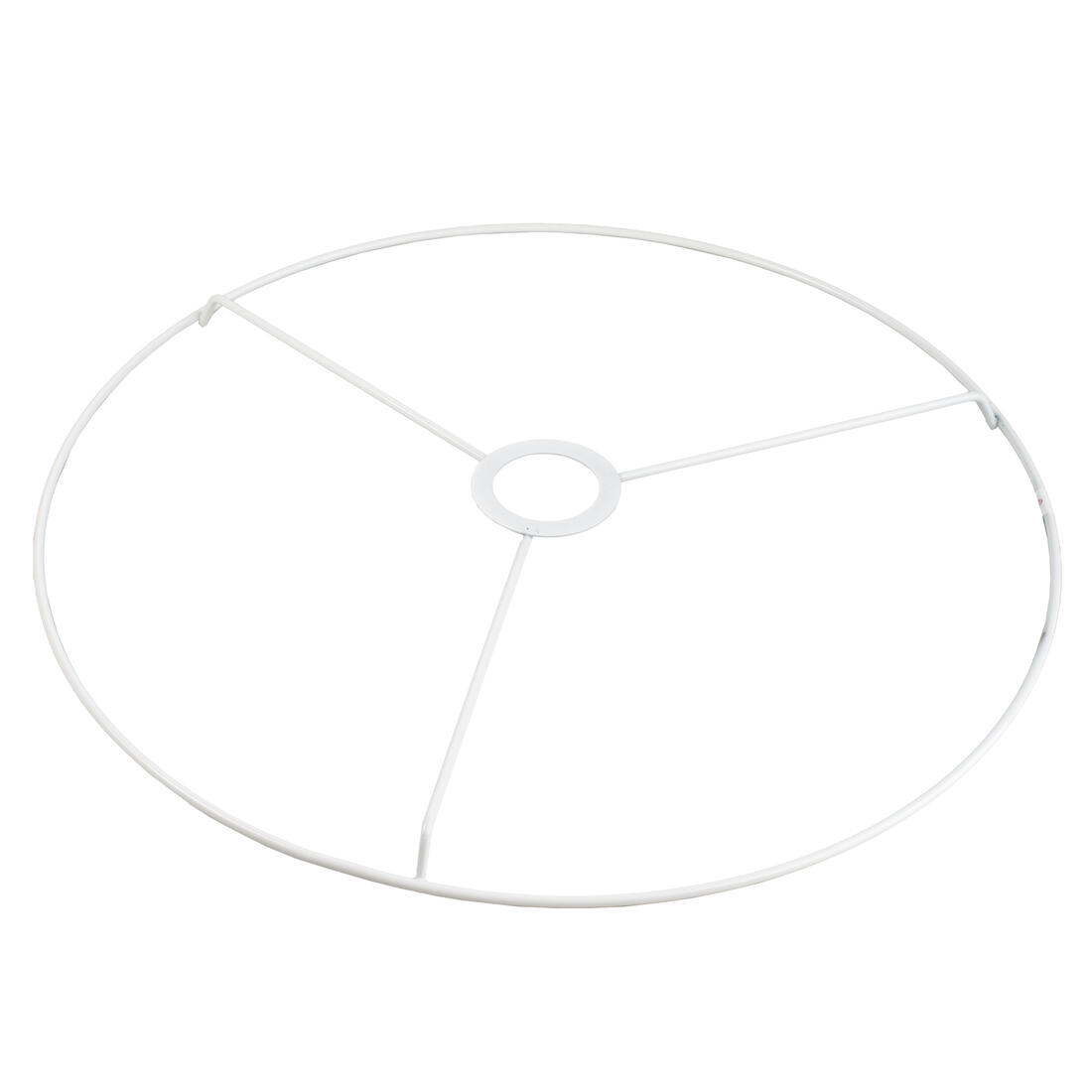 Ring met kruis 40 cm wit