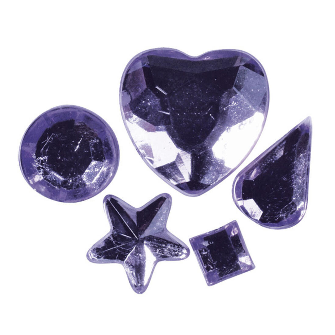 Strass acryl klevend 58 stuks Strass acryl klevend 58 stuks