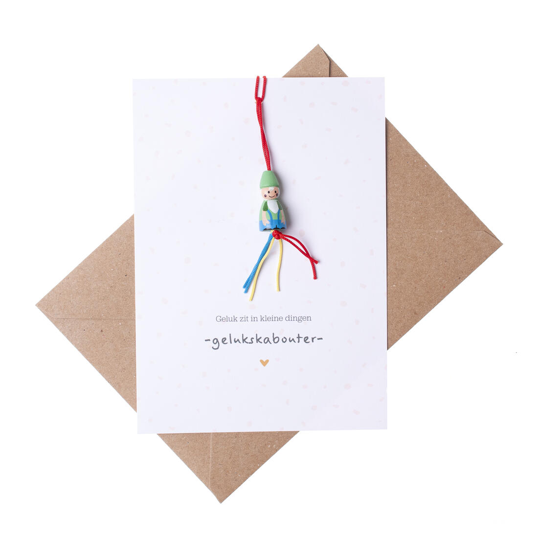 Wenskaart - gelukskabouter Wenskaart - gelukskabouter