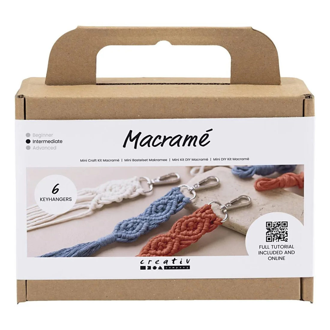 Hobbyset mini Macramé sleutelhanger Hobbyset mini Macramé sleutelhanger