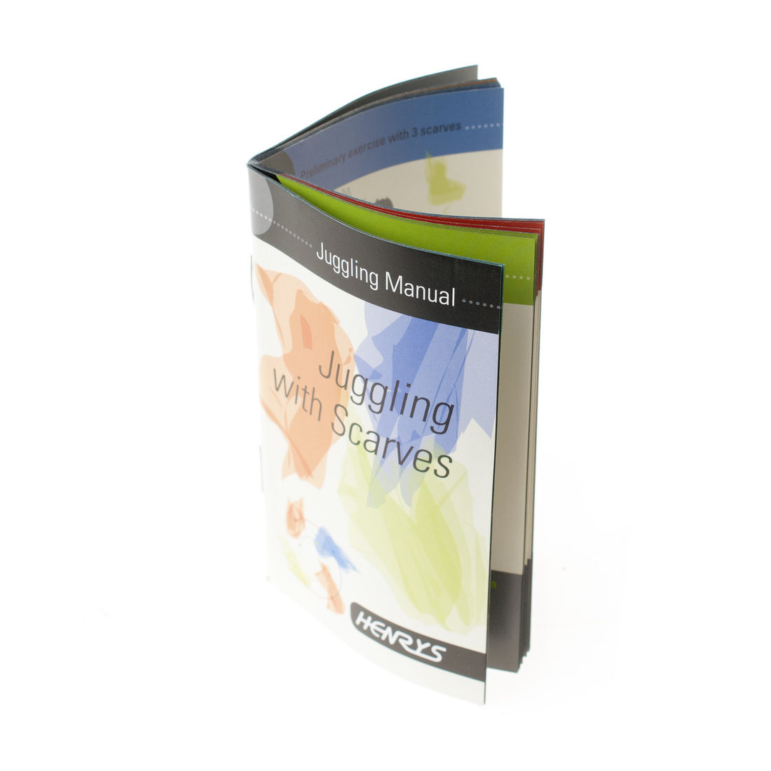 Jongleerdoekjes 3 stuks in koker met instructieboekje Jongleerdoekjes 3 stuks in koker met instructieboekje