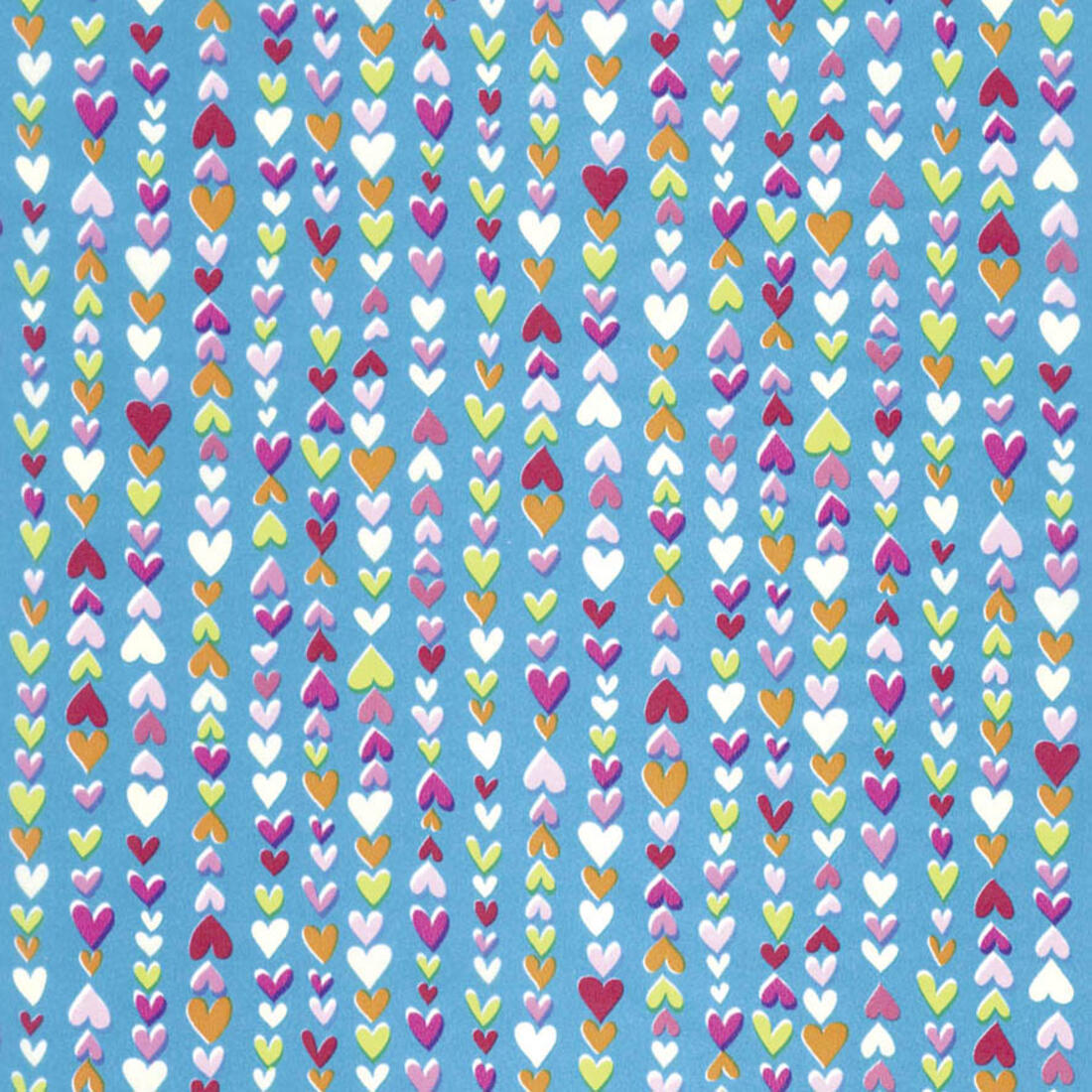 Decopatch papier 30 x 40 cm 3 vel turkoois hartjes