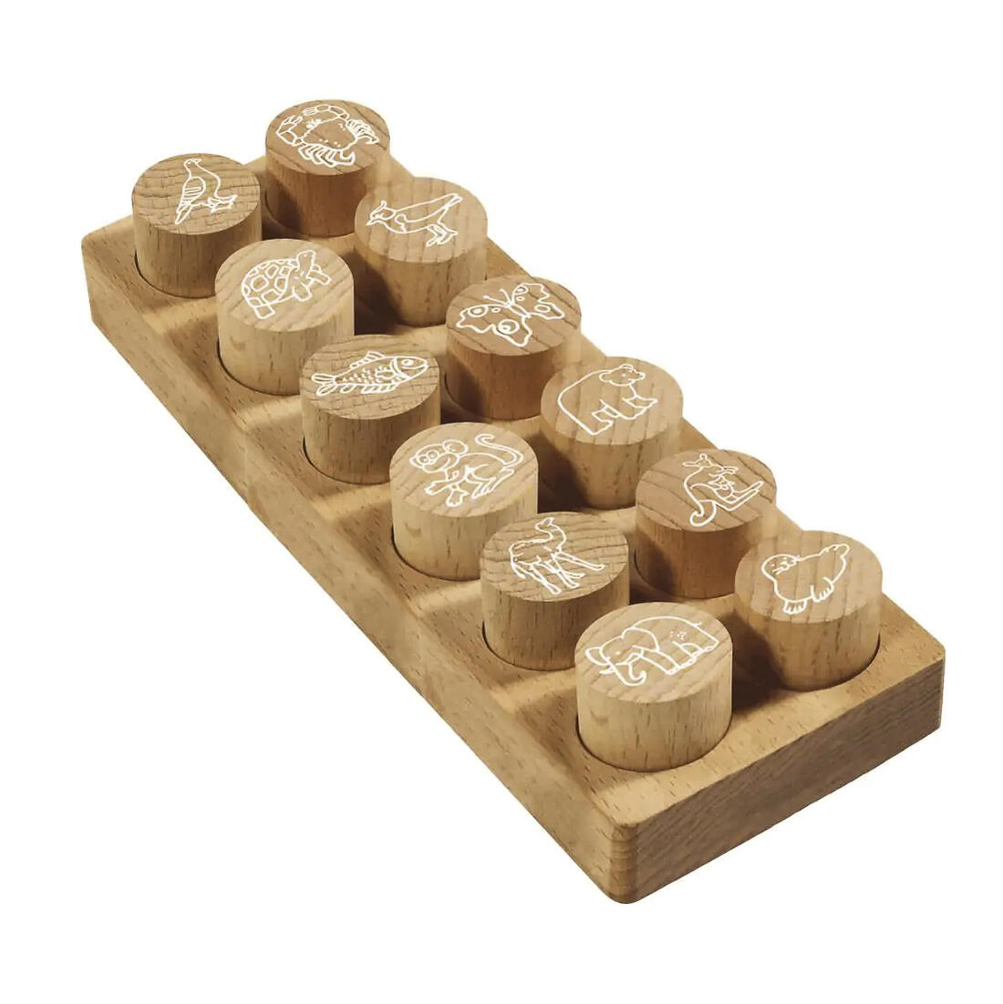 Colop woodies herkenningsstempels exotische dieren