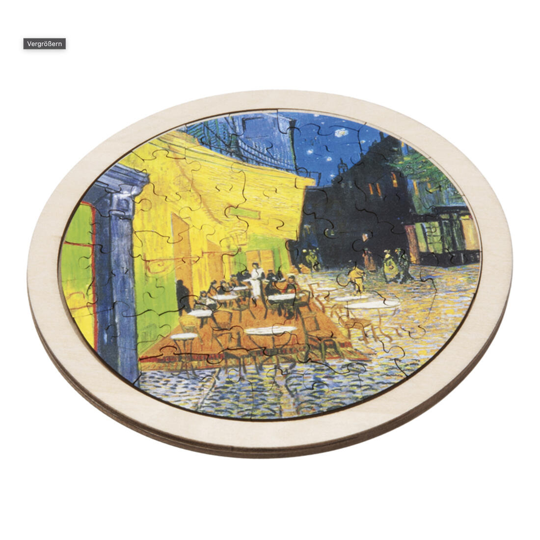 Kunstpuzzel Van Gogh - Café de nuit 48 stuks in hout