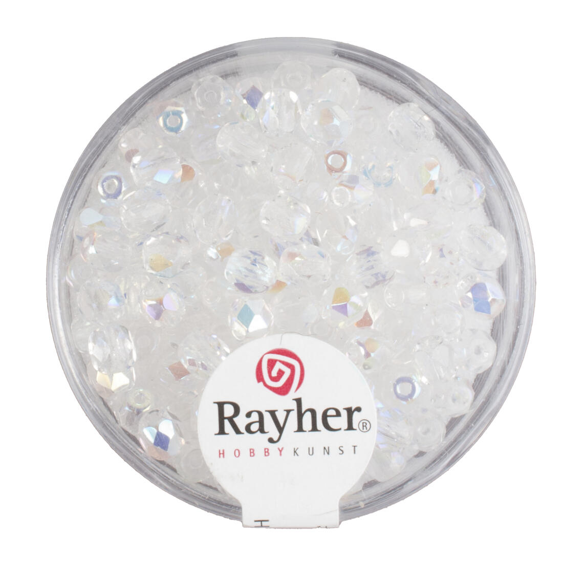 Facetparel 4 mm 100 stuks kristal