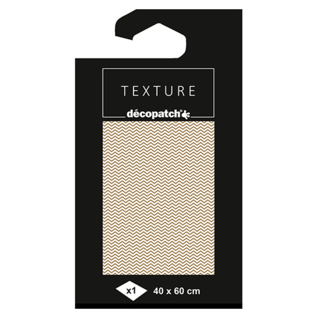 Decopatch papier Texture 40 x 60 cm zigzag goud Decopatch papier Texture 40 x 60 cm zigzag goud