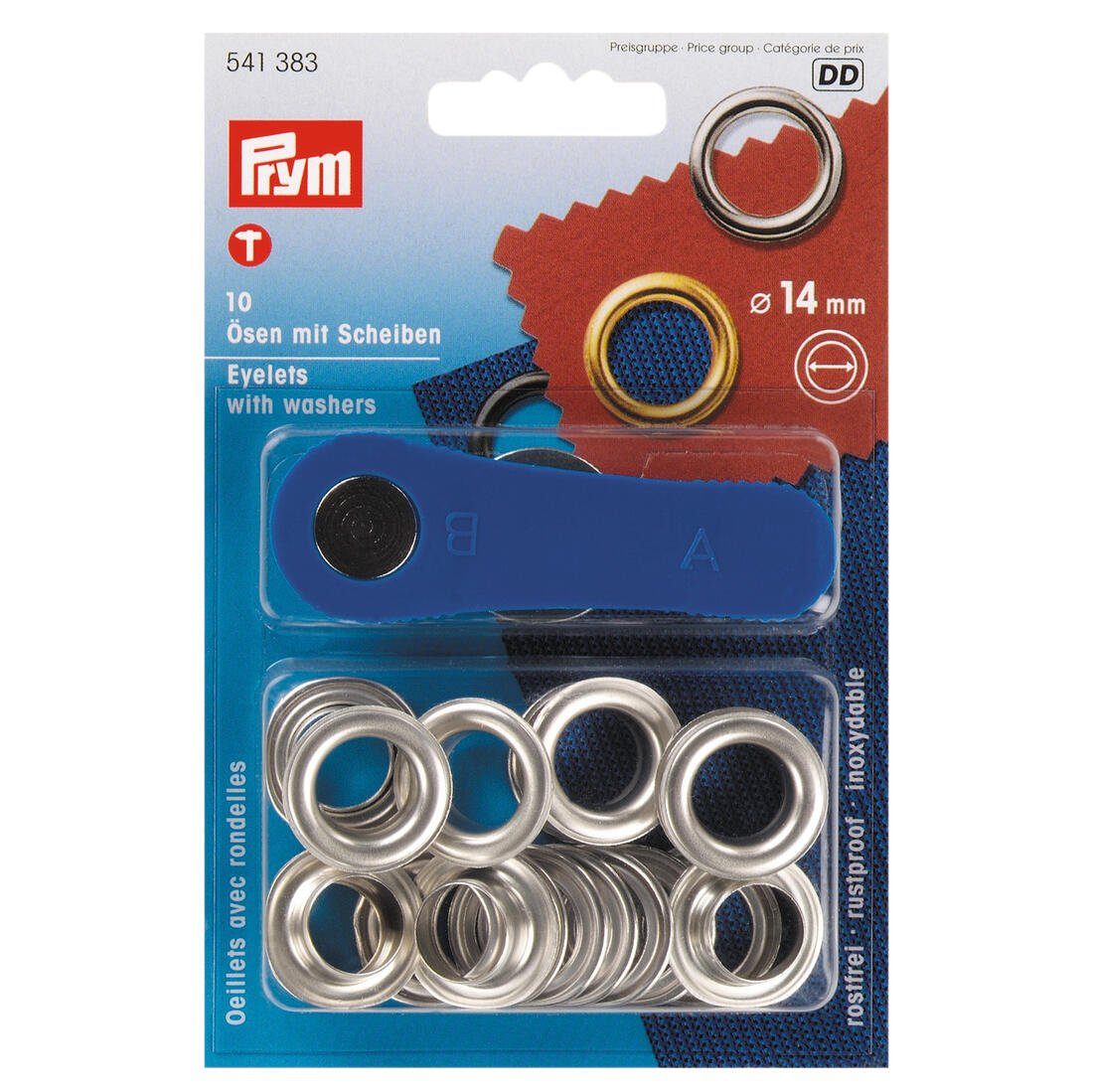 Nestelring 14 mm 10 stuks zilverkleurig Nestelring 14 mm 10 stuks zilverkleurig