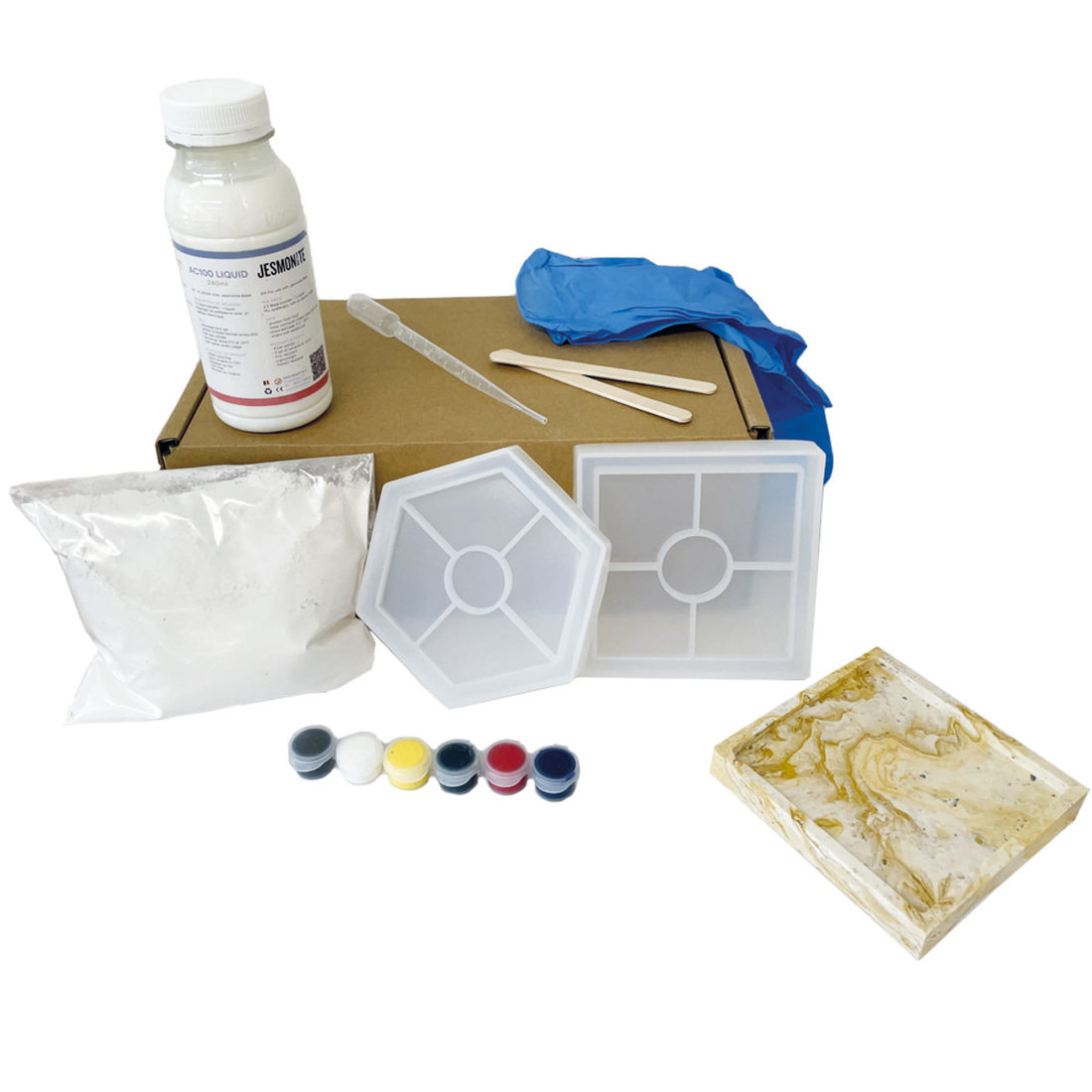 Jesmonite AC 100 starter kit mini Jesmonite AC 100 starter kit mini