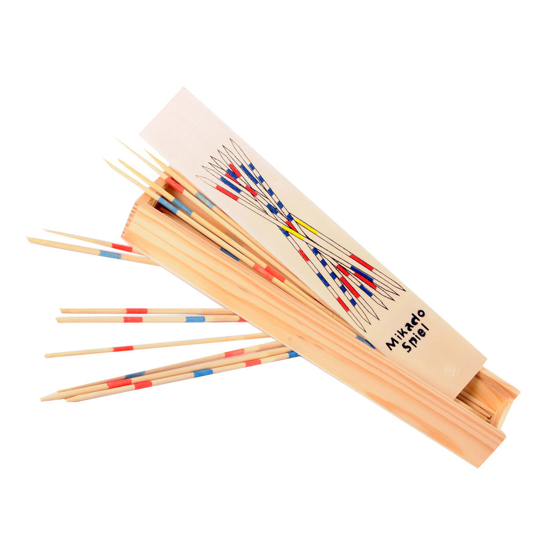 Mikado 25 cm in houten kistje
