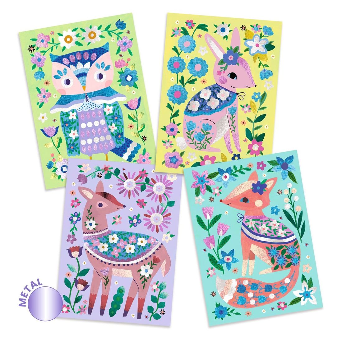 Djeco knutselset metaalfolie Pretty Wood 6-10 jaar
